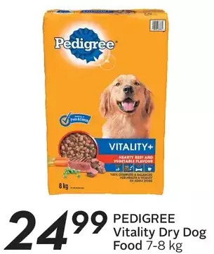 Sobeys Pedigree vitality dry dog food offer