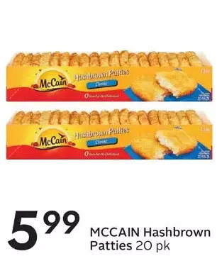 Sobeys Mccain hashbrown patties offer