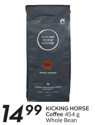 Sobeys Kicking horse coffee whole bean offer