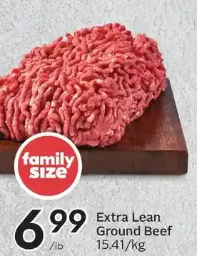Sobeys Extra lean ground beef offer
