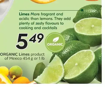 Sobeys Organic limes offer