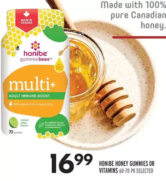 Sobeys Honibe honey gummies or vitamins offer