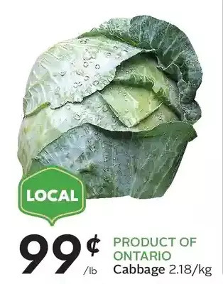 Sobeys Cabbage offer