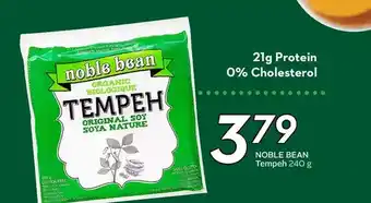 Sobeys Noble bean tempeh offer