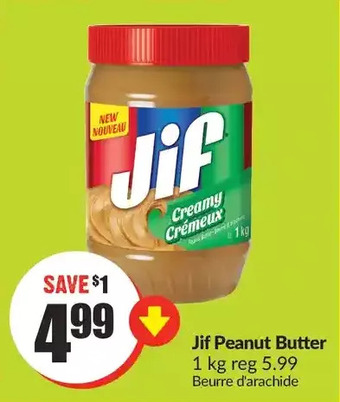 FreshCo Jif peanut butter offer