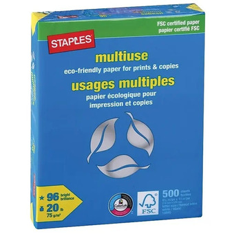 Staples Staples fsc-certified multiuse paper offer