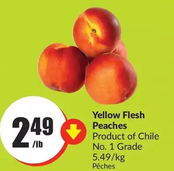 FreshCo Yellow flesh peaches offer