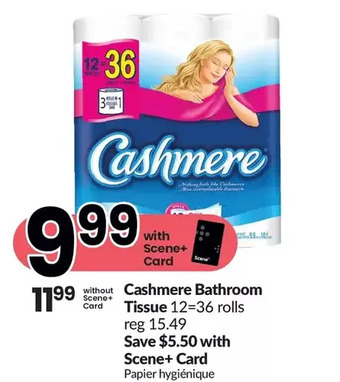 FreshCo Cashmere bathroom tissue offer