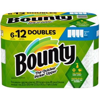 Staples Bounty select-a-size paper towel offer