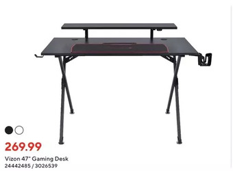 Staples Vizon 47" gaming desk offer