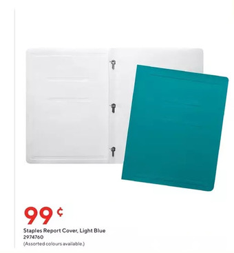 Staples Staples report cover offer