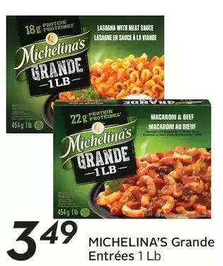Sobeys Michelina's grande entrées offer