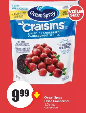 FreshCo Ocean spray dried cranberries offer