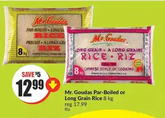 FreshCo Mr.goudas par-boiled or long grain rice offer