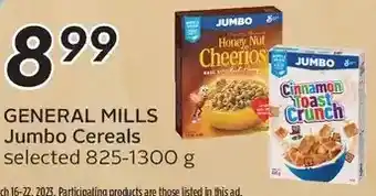 Sobeys General mills jumbo cereals offer