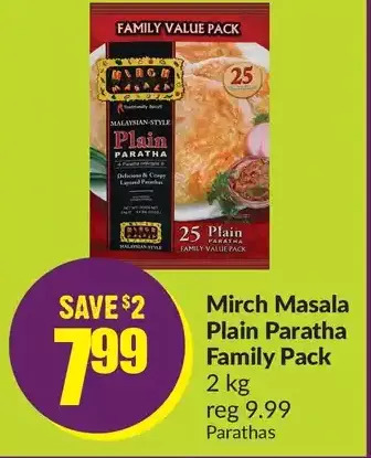 FreshCo Mirch masala plain paratha family pack offer