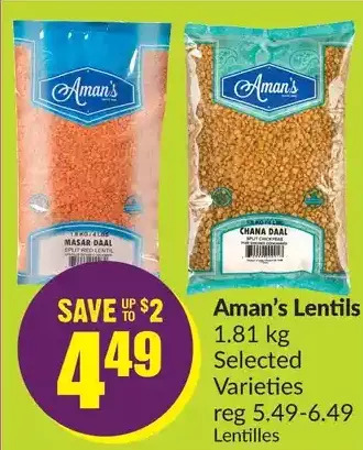 FreshCo Aman's lentils offer