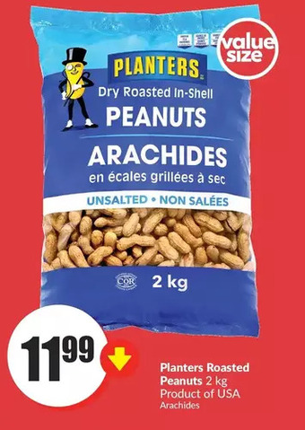 FreshCo Planters roasted peanuts offer