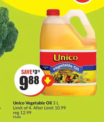 FreshCo Unico vegetable oil offer