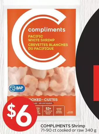 Foodland Compliments shrimp offer