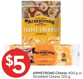 Foodland Armstrong cheese or shredded cheese offer