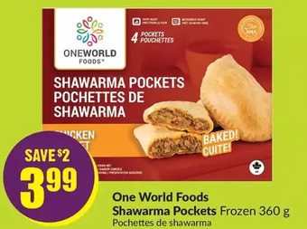 FreshCo One world foods shawarma pockets offer