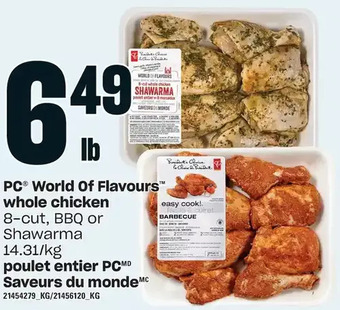 Independent Grocer Pc world of flavours whole chicken offer