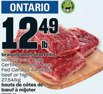 Independent Grocer Braising beef short ribs offer