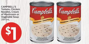 Foodland Campbell's tomato, chicken noodle, cream of mushroom or vegetable soup offer