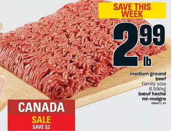 Independent Grocer Medium ground beef offer