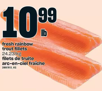 Independent Grocer Fresh rainbow trout fillets offer
