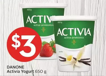Foodland Danone activia yogurt offer