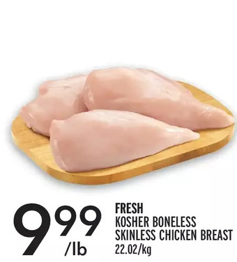 Metro Fresh kosher boneless skinless chicken breast offer