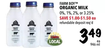 Farm Boy Farm boy organic milk offer