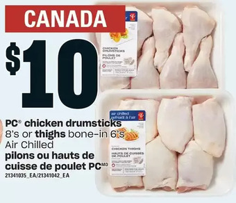 Independent Grocer Pc chicken drumsticks or thighs offer