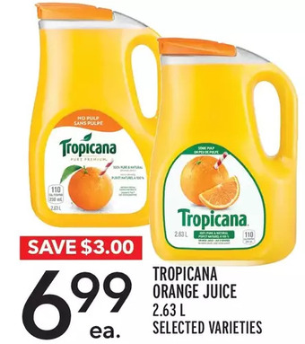 Metro Tropicana orange juice offer