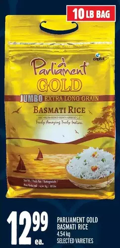 Metro Parliament gold basmati rice offer