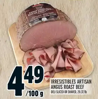 Metro Irresistibles artisan angus roast beef offer