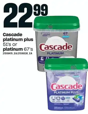 Loblaws Cascade platinum plus or platinum offer