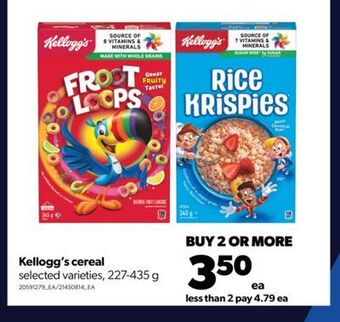 Real Canadian Superstore Kellogg's cereal offer
