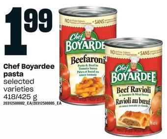 Loblaws Chef boyardee pasta offer
