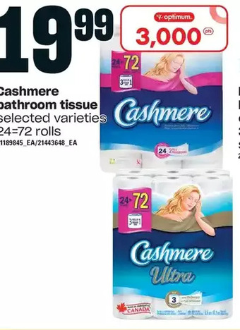Loblaws Cashmere bathroom tissue offer