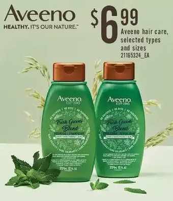 Loblaws Aveeno hair care offer