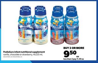 Real Canadian Superstore Pediasure infant nutritional supplement, 4x235 ml offer