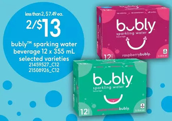 Loblaws Bubly sparkling water beverage offer