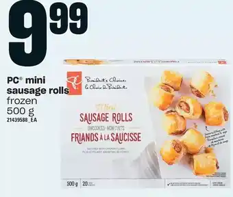 Loblaws Pc mini sausage rolls offer
