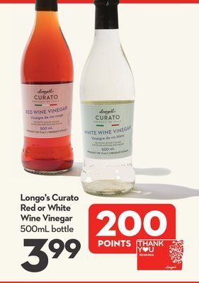 Longo's Longo's curato red or white wine vinegar offer