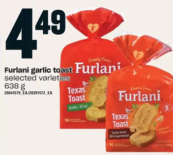 Loblaws Furlani garlic toast offer