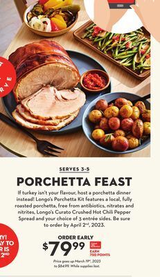 Longo's Longo's porchetta kit offer