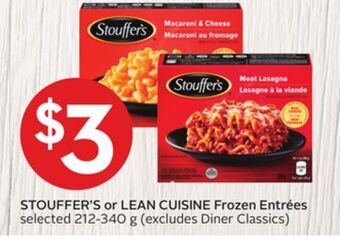 Foodland Stouffer's or lean cuisine frozen entrées selected 212-340 g offer